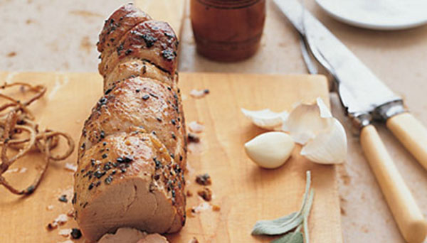 Sage- and Garlic-Crusted Pork Tenderloin