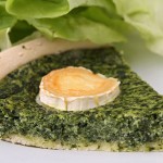 Spinach Tart with Olive-Oil Cracker Crust