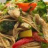 Peanut Noodles with Shredded Chicken and Vegetables