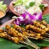 Indonesian Chicken Skewers with Peanut Sauce