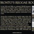 Heritage Toronto Plaque For Reggae Lane