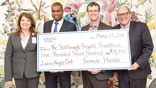 Formula Honda Donates $4,700.00 To The Scarborough Hospital Foundation