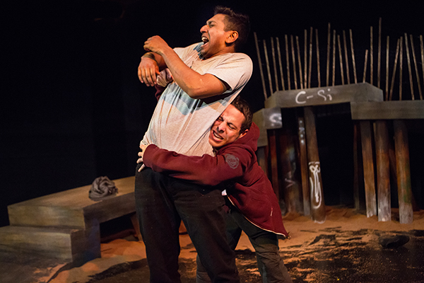 (L-R):Shelly Antony and Mishka Thébaud in a scene from Scarberia at Young People’s theatre. Photo by Cylla von Tiedemann.