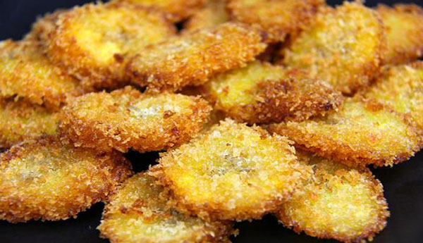 Panko Crusted Fried Plantains