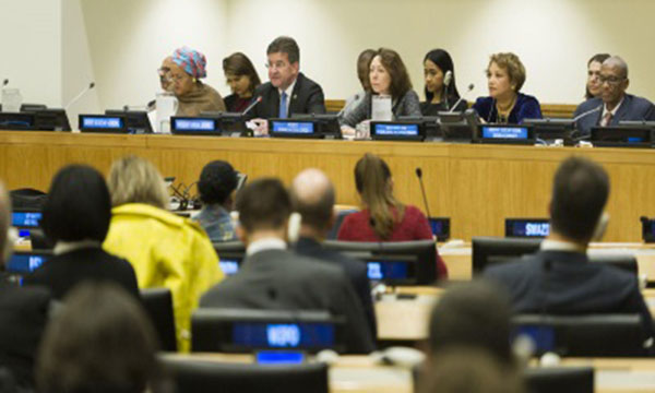 Delegates attending UN’s Economic and Social Council (ECOSOC) meeting.