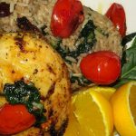 Lemon Chicken, Spinach And Rice