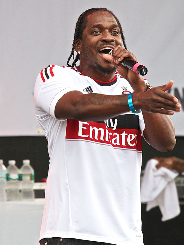 Rapper, Pusha T, seen performing in 2013. Photo credit: Simon Abrams -- https://www.flickr.com/photos/flysi/9288251830/in/photostream/, CC BY-SA 4.0, https://commons.wikimedia.org/w/index.php?curid=51431890.