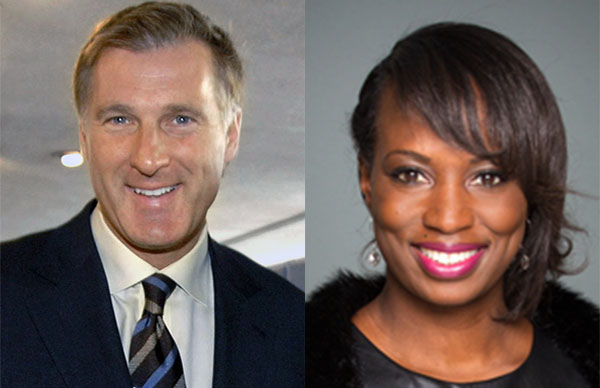 Whitby, Ontario MP, Celina Caesar-Chavannes (right) and Quebec MP, Maxine Bernier. Bernier photo by Marcello Casal Jr/ABr - Agência Brasil [1], CC BY 3.0 br, https://commons.wikimedia.org/w/index.php?curid=2823592