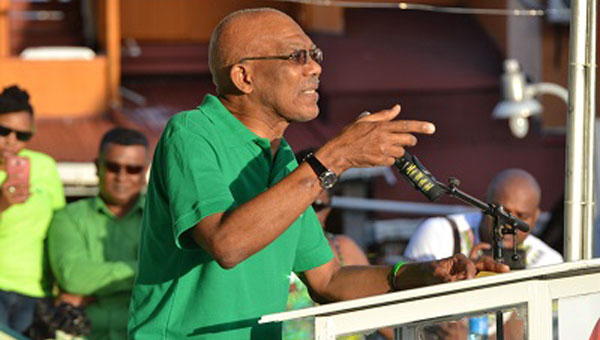Guyana’s President, David Granger, Urges Supporters To Re-Elect His Administration
