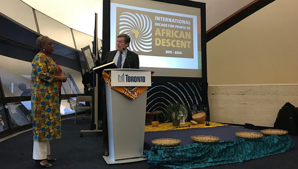 Toronto Officially Recognises The UN Decade For People Of African Descent