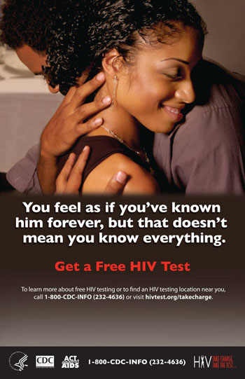 Centers for Disease Control and Prevention HIV Awareness Advertisement.