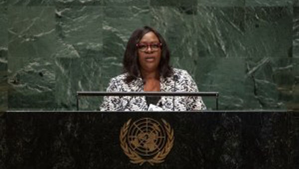 Guyana’s Minister of Foreign Affairs, Karen Cummings.Photo credit: UN.