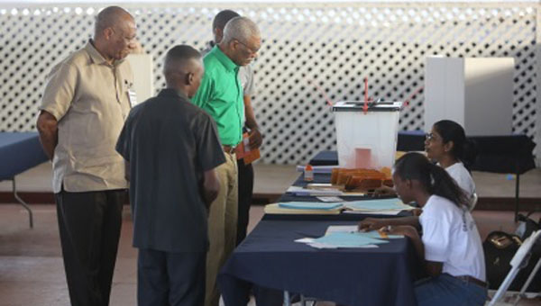 Guyana’s President Pleased With Early Vote Of Security Forces